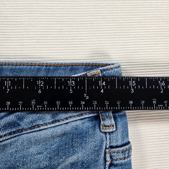 Anthropologie Pilcro Mid Rise The Demilune Boot Cut Jeans Women's Size 28 - Picture 2 of 7